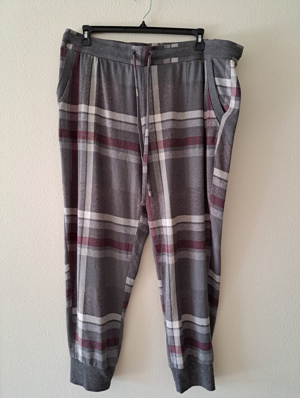 Simplicity Womens Gray Multi Jogger Sweatpants